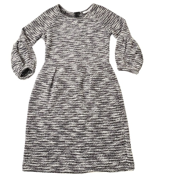 NWT EVEREVE Collective Concepts Anna Striped Knit Dress Black White Size M - Picture 6 of 16
